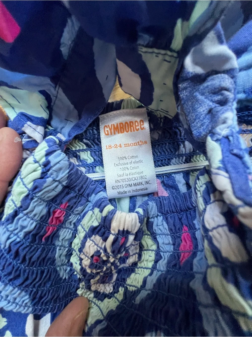 🎉5/$20🎉 GYMBOREE Floral Smocked Tank Dress-18-24M